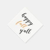 Serviette En Papier Country Happy Fall Y'all Festive Trendy Disant (Coin)