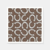 Serviette En Papier Country Horse chaussure motif papier serviettes (Devant)