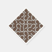 Serviette En Papier Country Horse chaussure motif papier serviettes (Coin)