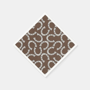 Serviette En Papier Country Horse chaussure motif papier serviettes