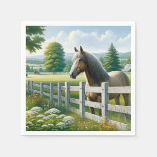 Serviette En Papier Country Pony Horse fête d'anniversaire