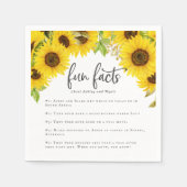 Serviette En Papier Country Sunflower Fun Faits Mariage Napkins (Devant)