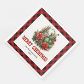 Serviette En Papier Country Western Buffalo Check Festive Napkins (Coin)