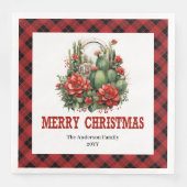 Serviette En Papier Country Western Buffalo Check Festive Napkins (Devant)