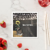 Serviette En Papier Country Western Rustic Grange Porte Naples (En situation)