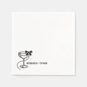 Serviette En Papier Coupe de champagne (Devant)