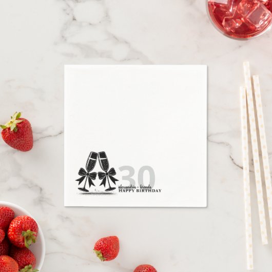 Serviette En Papier Coupe de Champagne (En situation)