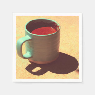 Serviette En Papier Coupe de Mug de mousse riche en café turc