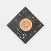 Serviette En Papier Coupe de plaisir, anniversaire de pizza (Coin)