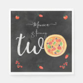 Serviette En Papier Coupe de plaisir, deuxième anniversaire (Devant)