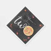 Serviette En Papier Coupe de plaisir, deuxième anniversaire (Coin)