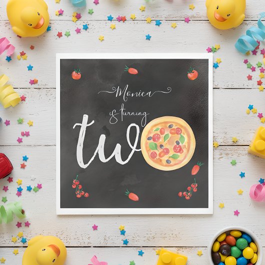 Serviette En Papier Coupe de plaisir, deuxième anniversaire