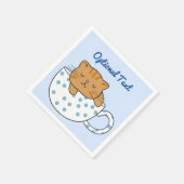 Serviette En Papier Coupe Kawaii de fée de chat (Coin)
