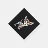 Serviette En Papier coupe sugar skull chihuahua (Coin)