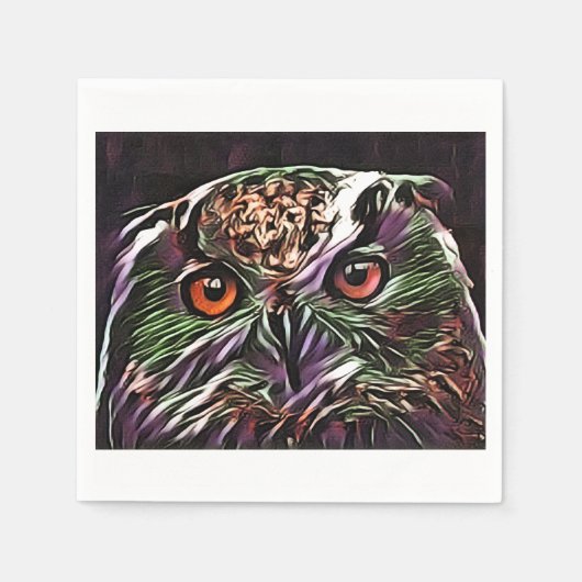 SERVIETTE EN PAPIER COUPER OWL (Devant)