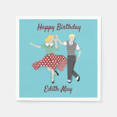 Serviette En Papier Couple de danse (Devant)