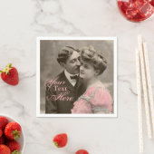Serviette En Papier Couple romantique vintage (En situation)