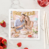 Serviette En Papier Couple’s First Wedding Anniversary Celebration Pho (En situation)