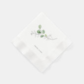 Serviette En Papier Couples botaniques Douche sur mesure (Coin)