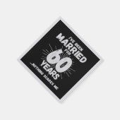 Serviette En Papier Couples mariés 60 ans drôle 60e anniversaire (Coin)