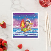 Serviette En Papier Courageux marin (En situation)