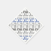 Serviette En Papier Courant inter-pays - Bleu - Exécution XC (Coin)