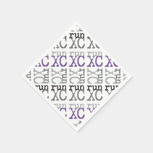 Serviette En Papier Courant inter-pays - Violet - Exécution XC (Coin)