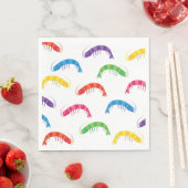 Serviette En Papier Courbes de parti (En situation)