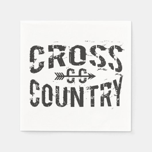 Serviette En Papier coureur cross-country Papier Napkins (Devant)