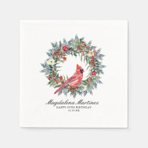 Serviette En Papier Couronne de cocktail personnalisée pour le 85e ann