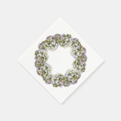 Serviette En Papier Couronne de fleurs Hydrangea (Coin)