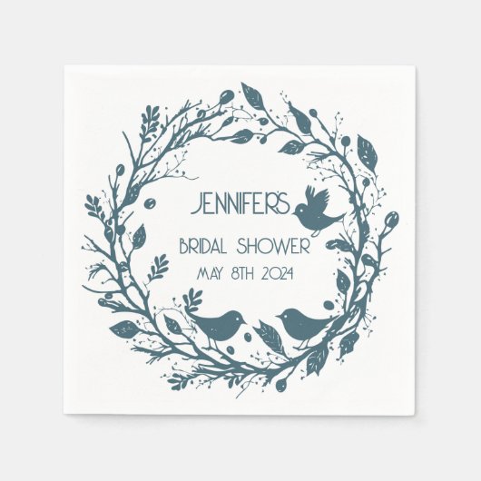 Serviette En Papier Couronne de folklore scandinave (Devant)