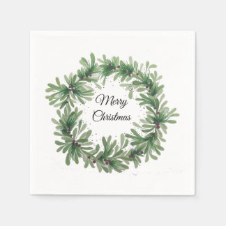 Serviette En Papier Couronne de gui