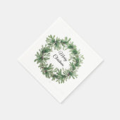 Serviette En Papier Couronne de gui (Coin)