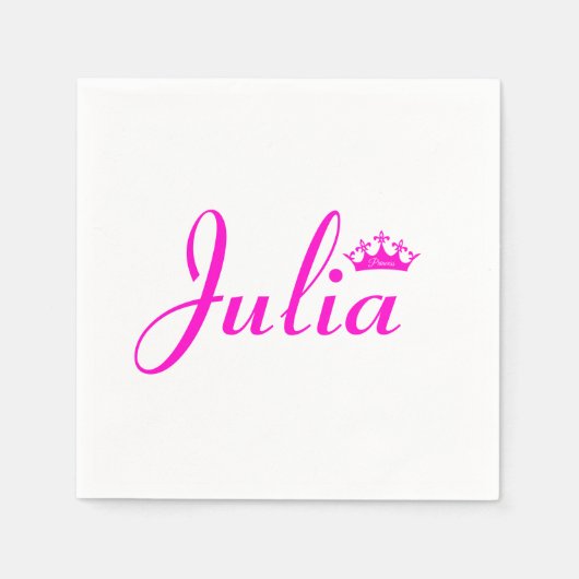 Serviette En Papier Couronne de la princesse (Devant)