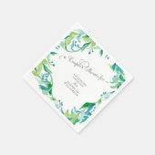 Serviette En Papier Couronne de laurier à feuilles de graines d'eucaly (Coin)