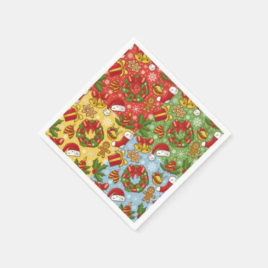 Serviette En Papier Couronne de Noël, décorations de Noël, chapeau du (Coin)