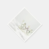Serviette En Papier Couronne de Princesse d'Argent (Coin)