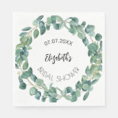 Serviette En Papier Couronne de verdure d'eucalyptus pour la douche de (Devant)