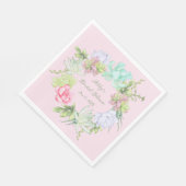 Serviette En Papier Couronne de verdure succulente pour la Baby Shower (Coin)
