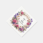 Serviette En Papier Couronne décorative florale (Coin)