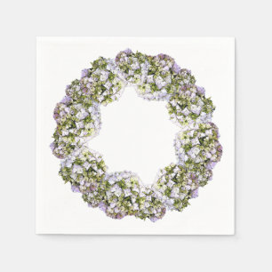 Serviette En Papier Couronne d'hortensia