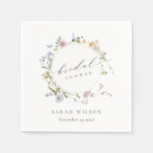 Serviette En Papier Couronne florale rustique champêtre charmante pour (Devant)