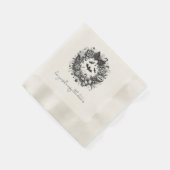 Serviette En Papier Couronne Macabre (Coin)