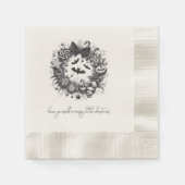 Serviette En Papier Couronne Macabre (Devant)