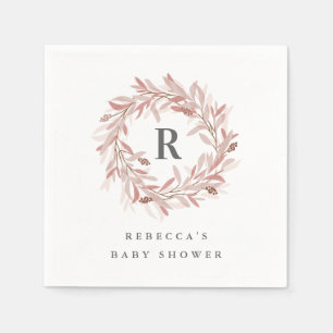 Serviette En Papier Couronne monogramme Baby Shower