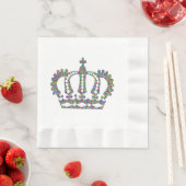 Serviette En Papier Couronne royale en motif (En situation)