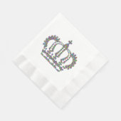Serviette En Papier Couronne royale en motif (Coin)