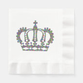 Serviette En Papier Couronne royale en motif (Devant)