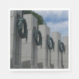 Serviette En Papier Couronnes de la Memorial de la Seconde Guerre mond